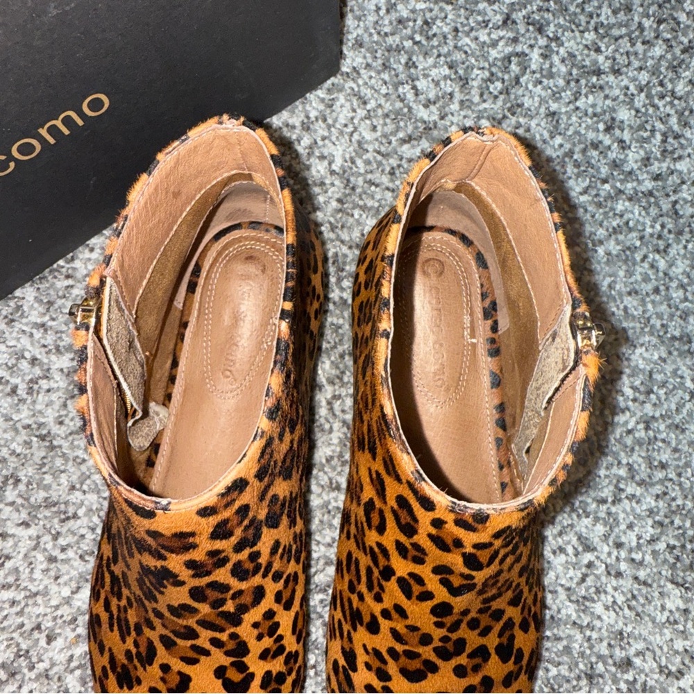 🐆 Corso Como Maude Leopard Haircalf Booties – Size 9M – Worn Once - Picture 5 of 9